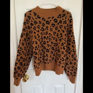 Cheetah print sweater